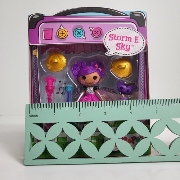 Mini Lalaloopsy Figure Doll Storm E. Sky 3" Accessories Rocking Rebel Cat New - Picture 7 of 15